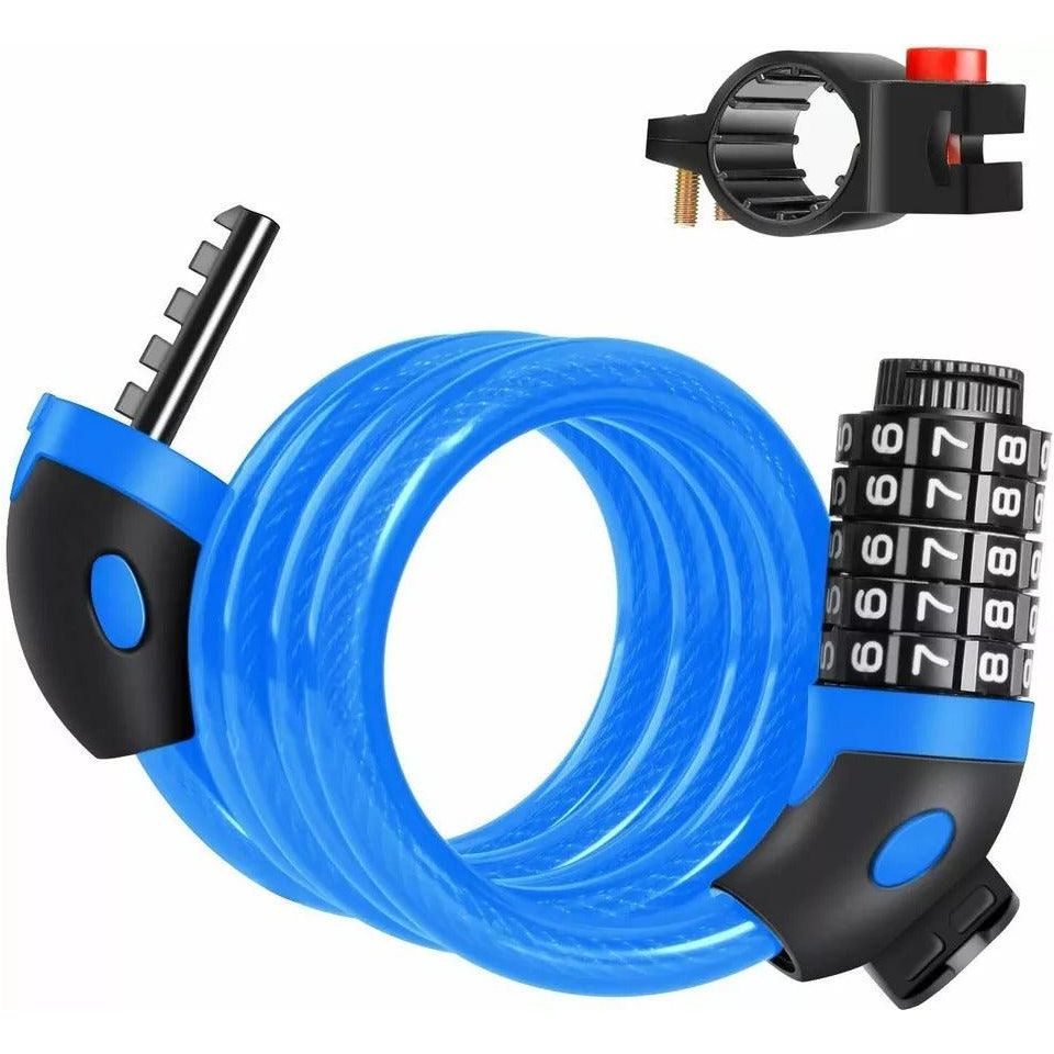 LA CABRA Candado para bicicleta GROUP | Candado de cadena con combinación de 5 dígitos para bicicletas, scooters y bicicletas. Más (120cm) - THE G.O.A.T. GROUP