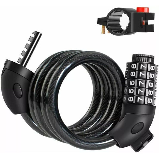 LA CABRA Candado para bicicleta GROUP | Candado de cadena con combinación de 5 dígitos para bicicletas, scooters y bicicletas. Más (120cm) - THE G.O.A.T. GROUP